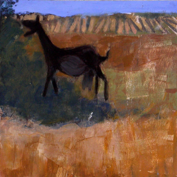 La Cabra - 20x20cm  -Óleo Tabla - 1999 - VENDIDO